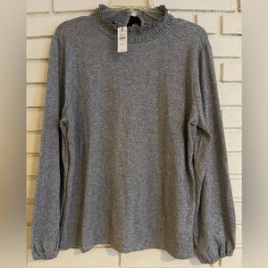 Talbots Silver Metallic Sweater Petite‎ XL